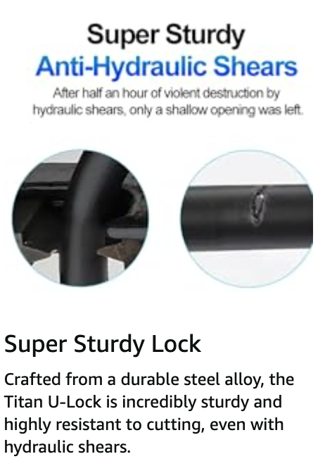 Titan U-Lock: Ultimate 5-in-1 Smart U Shape Lock for Doors, Cabinets, Bikes, and Gates with Multiple Unlock Modes (Fingerprint, PIN, Bluetooth, NFC, Key)