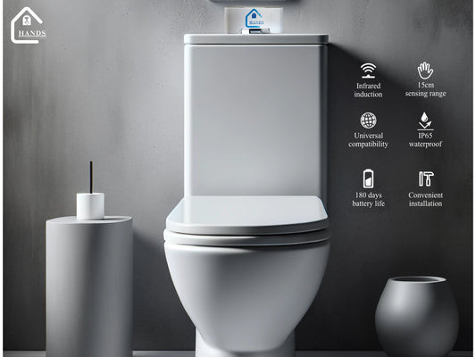 WaveFlush - Automatic contactless toilet flush | hands free flushing | toilet hygiene | kids friendly sanitation