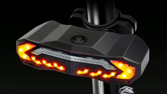 BlinkRider: 5 in 1 Bicycle Rear LED Light | Turn Signal Indicators | Horn | Bike Shield Alarm | Emergency Blinkers | Rechargeable Battery and Wireless Remote for Manual and Electric Bicycles