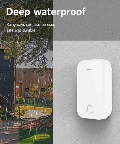 EcoDing Kinetic Doorbell | Color Artic White | Wireless | No batteries needed