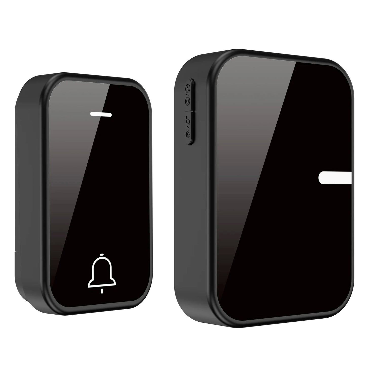 EcoDing Kinetic Doorbell | Color Raven Black | Wireless | No batteries needed