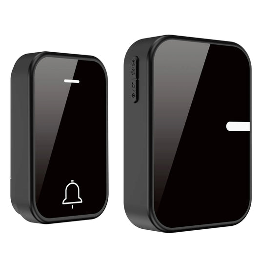 EcoDing Kinetic Doorbell | Color Raven Black | Wireless | No batteries needed