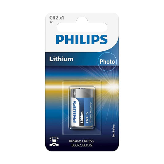 Batteries: Philips CR2 Lithium Cell (Pack of 1)