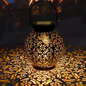 SolarFloret: Decorative Solar Lantern | Floral Pattern Outdoor LED Light for Garden, Balcony, Patio & Tabletop Decor