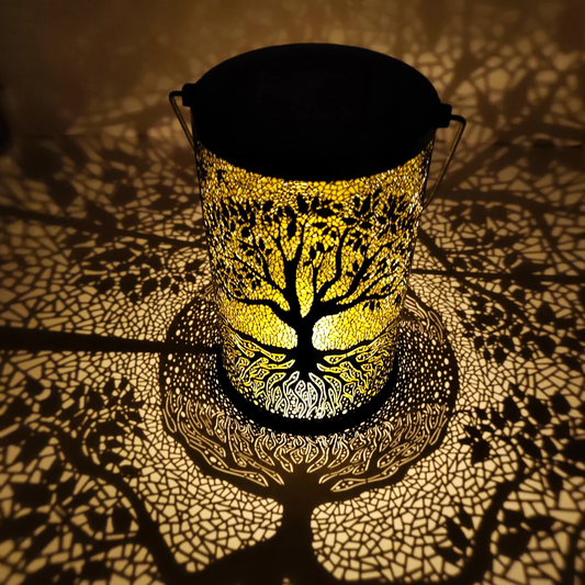 SolarLifeGlow - solar tree of life lantern for your garden, patio, terrace and balcony