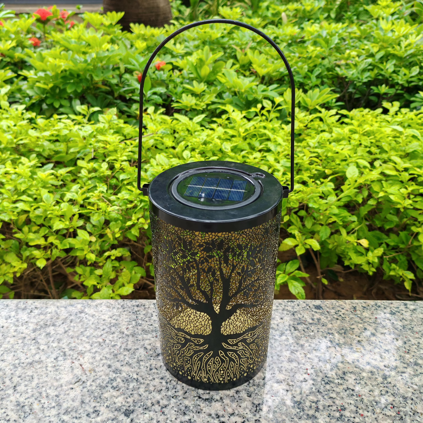 SolarLifeGlow - solar tree of life lantern for your garden, patio, terrace and balcony
