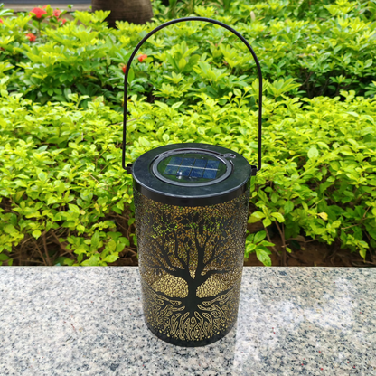SolarLifeGlow - solar tree of life lantern for your garden, patio, terrace and balcony