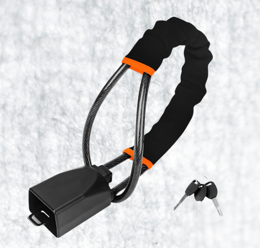 SteerJam: Universal Car Steering Wheel Lock with Seat Belt Locking for Automatic & Manual Transmission Cars, Anti-Theft Device for Cars