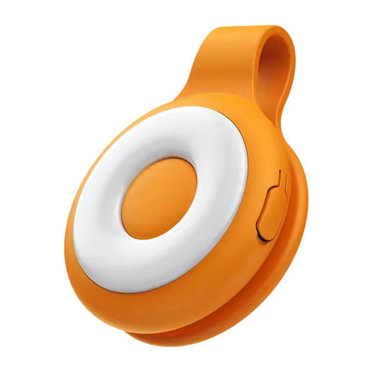 Glow Loop Clip-On LED Light | 5 Lighting Modes | Magnetic Rechargeable | Portable Mini Light for Reading, Photography, Pets & Night Use | Silicone + ABS (500mAh) | Sunset Orange